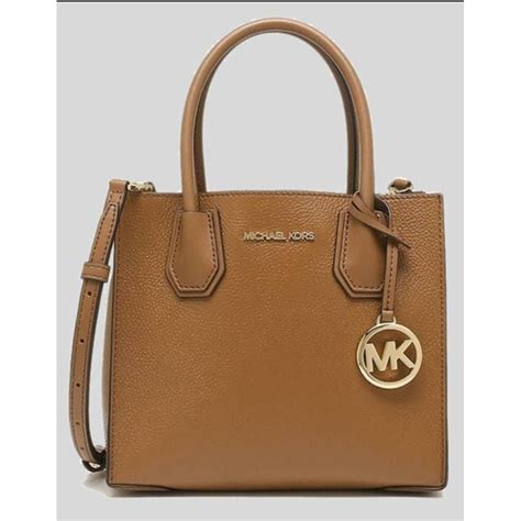 Michael Kors Mercer Medium Leather Messenger Crossbody 